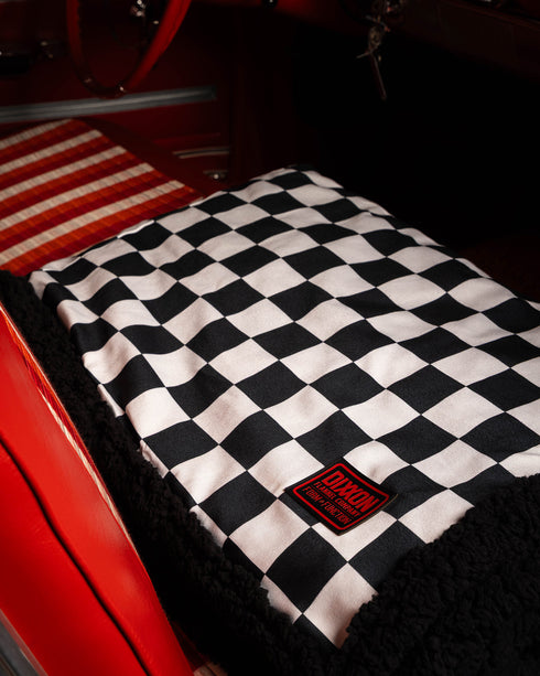 CHECKERED SHERPA BLANKET